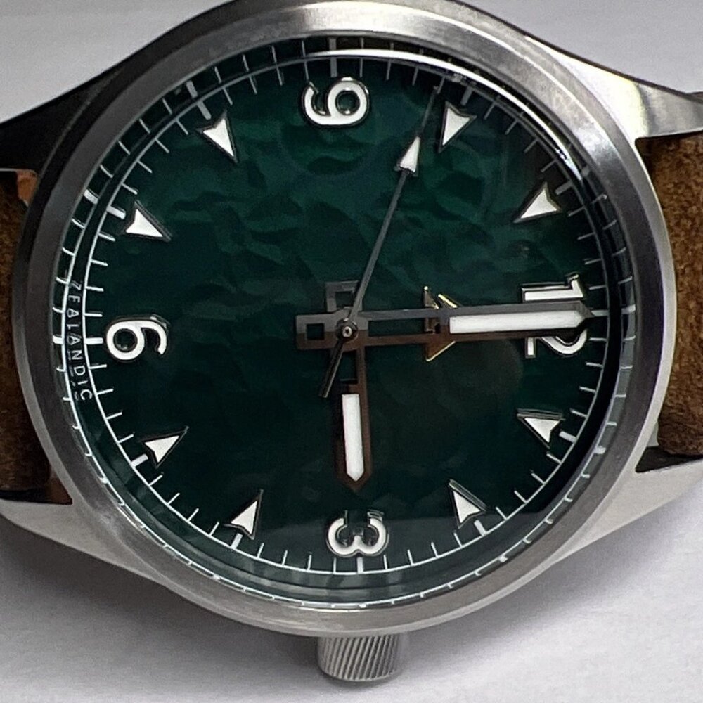 Zealandic Iceborne Watch 01-085 Automatic WR 20ATM Pounamu Green Dial - Picture 2 of 12